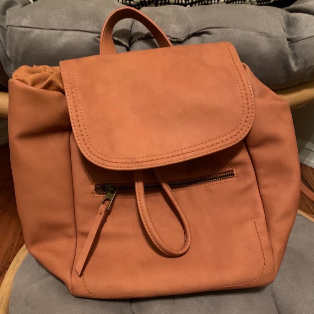 Universal thread faux leather backpack purse